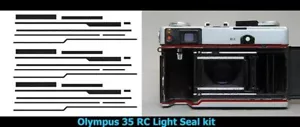 Lot de 3 kits Olympus 35RC appareil photo sceau lumineux forme adhésive remplacement du Japon - Photo 1/2