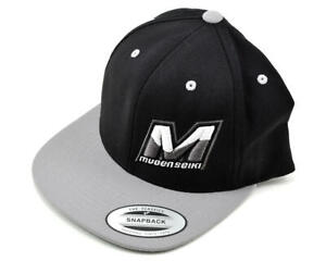 Mugen Seiki "M" Logo Flat Bill Hat (One Size Fits All) (Black/Silver) [MUGM0511]