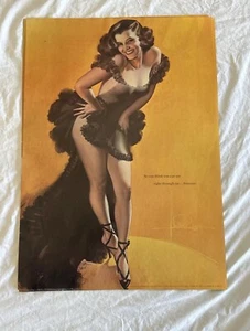 Model Jewel Flowers Vintage Pin Up by Rolf Armstrong 1976 Poster Portal 28x20” - Picture 1 of 12