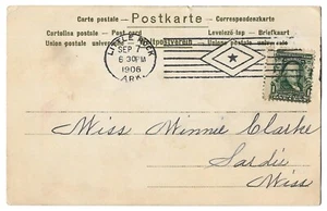 Little Rock, Arkansas 1906 Postcard, Columbia Star Fancy Machine Cancellation - Picture 1 of 2