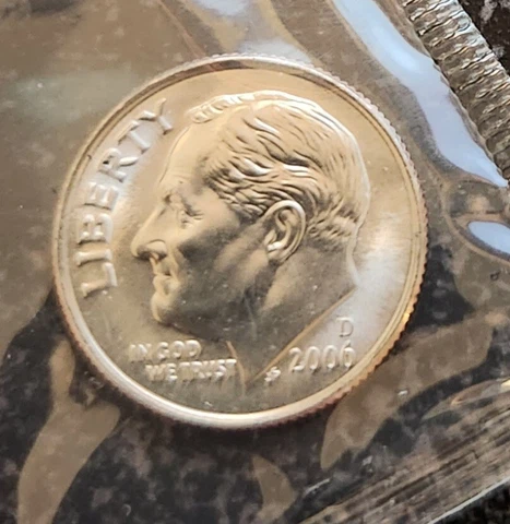 2006-D Roosevelt Uncirculated Dime in Original Mint Cello Cover