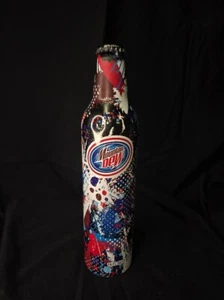 BOTELLA DE ALUMINIO MOUNTAIN DEW DISEÑO ROJO AZUL 16 OZ LATA LLENA - Imagen 1 de 6