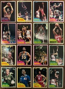 1981-1982 Topps NBA Basketball complete set Magic, Bird, Dr J, Kareem 198 Cards - Picture 1 of 8