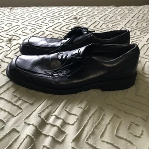 Dockers Oxford-Schuhe 12M schwarz Leder eckige Zehenpartie Schnürschuhe ProStyle Herrenschuhe - Bild 1 von 9