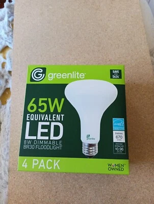 Dimmable 8W (65W equiv) LED BR30 floodlight 3000K - Image 1 of 4