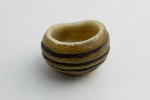 Wounaan Indian VaseTagua Carving Panama - Picture 1 of 3