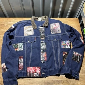 Arctic Monkeys - Denim Jacket - Custom Made - Size Large/XL - VGC (p/p 23inch) - Picture 1 of 14