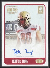 2021 Onyx Vintage Hunter Long Auto RC Rookie Card #FAHL