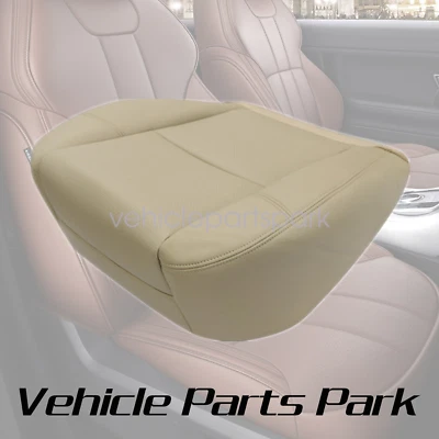 For 2009-2013 GMC Yukon Denali Driver Bottom Perforated Leather Seat Cover TAN - Image 1 of 4