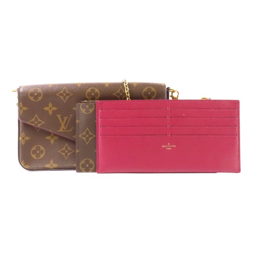 LOUIS VUITTON（LV） Borsa a tracolla Louis Vuitton LV GHW Pochette Felicie Catena M61276 Monogram Marrone