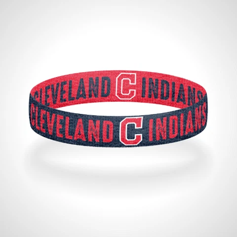 Reversible Cleveland Indians Bracelet Wristband Tribe Time Rally Together Cover