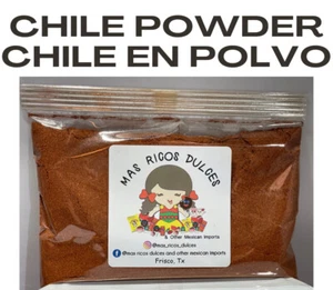 Chile Powder/Polvo de Chile*VARIOUS SIZES*4,6,8,10,12OZ 1-3 LBS MAS RICOS DULCES - Picture 1 of 4