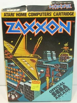Atari 400/600XL/800XL Computer ZAXXON Video Game w/ Box Manual Sega Arcade 1984 - Image 1 of 4