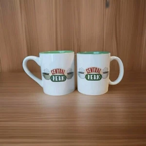 2 Large White Friends Central Perk Ceramic Coffee Cups / Mugs - Picture 1 of 3