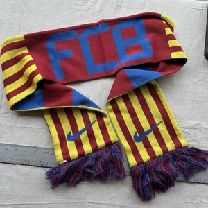 Bufanda de fútbol de doble cara FC Barcelona FCB Nike adulto usada en excelente estado. C21 - Imagen 1 de 7
