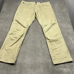 Kuhl Rydr Pants Mens 42x32 Khaki Beige Outdoor Workwear Vintage Patina Dye - Picture 1 of 10