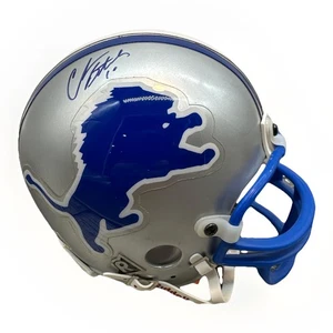 Minicasco réplica retro Detroit Lions Riddell Charlie lote autógrafo {AA} - Imagen 1 de 10
