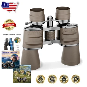 Versatile 10-30x50 HD Binoculars for Low-Light Conditions & Wildlife Viewing - Picture 1 of 9