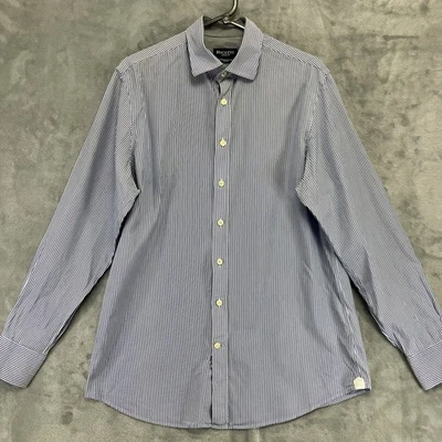 Hackett Mens Blue Stripe Shirt Size Medium - Image 1 of 4