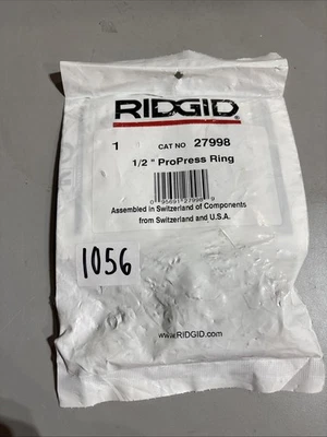 NUEVO ANILLO DE PRENSA RIDGID V1/C1 1/2 para sistemas ProPress, 1/2 pulgada #1056 Foto 1 de 2