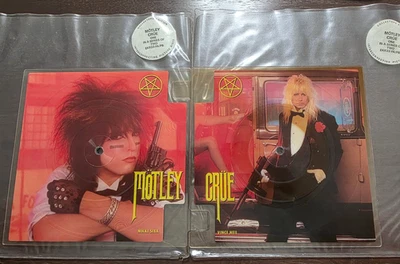 Motley Crue Looks That Kill Interlocking Picture Discs EKR33P1/2 1983 UK NM Foto 1 de 4