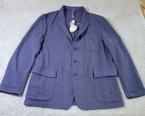 Blazer Ralph Lauren etichetta viola uomo 46R blu cashmere Positano tessuto cesto - Foto 1 di 11
