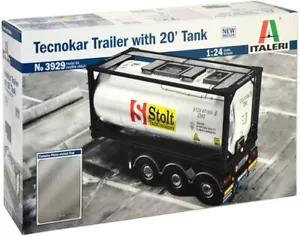 ITALERI, Rimorchio portacontainer con modello Stolt tank container da assembl... - Foto 1 di 7