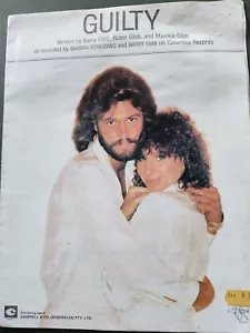 GUILTY Sheet Music By Barry Gibb & Robin Gibb Rec.Barbara Streisand Barry Gibb - Picture 1 of 8