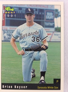 1991 Sarasota White Sox-Classic BEST Minor Lg Baseball Card-Brian Keyser