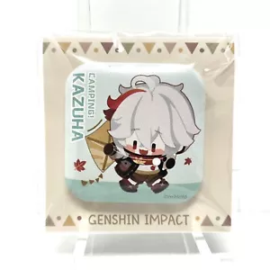 Genshin Impact Mihoyo Relaxing Camping Series Square-shaped Tin Badge Kazuha - Picture 1 of 2
