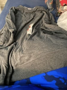 Eddie Bauer Sweatshirt Mens Medium Gray Long sleeve Casual Cotton Poly Hike - Picture 1 of 6
