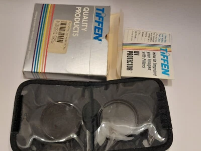 OLD NEW STOCK 49MM TIFFEN CIRCULAR POLARIZER & UV PROTECTOR KIT WITH POUCH - Image 1 of 4