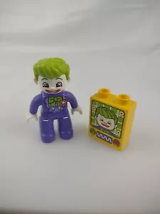 Lego Duplo Figure The Joker purple suit w/ a Brick  - Picture 1 of 10