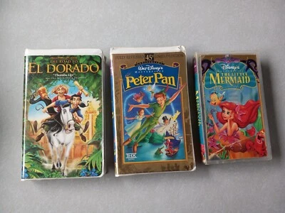 The Road to El Dorado (VHS, 2000, Clam Shell) + Bonus Peter Pan & Little Mermaid - Image 1 of 4