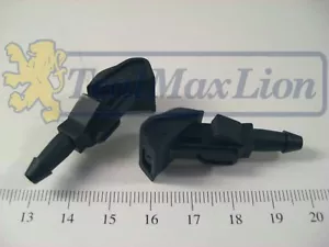Jeu de 2 gicleurs de lave-vitre AV monojets Peugeot 807 Citroën C8 - Picture 1 of 1