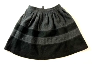 Burberry Brit black grey mini skirt UK size 6 wool & viscose A line pockets K4 - Picture 1 of 10
