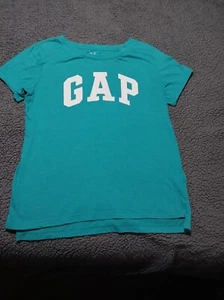 gap tee shirt teal with Large Logo Graphic - Picture 1 of 3