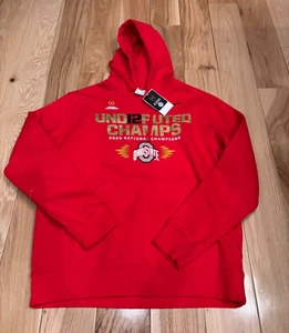 Nike Ohio State Buckeyes Und12puted Champs Hoodie Red Men's XXL NWT - Picture 1 of 6
