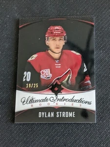 2016-17 UD ULTIMATE COLLECTION DYLAN STROME #ed 19/25 INTRODUCTIONS ONYX BLACK - Picture 1 of 2