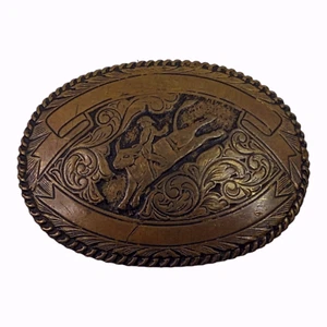 Vintage Blank Western/Cowboy Belt Buckle - pre-owned, very good - Picture 1 of 2