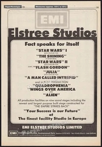 EMI ELSTREE STUDIOS - Original 1980 Trade AD / poster_ Star Wars _Empire Strikes - Bild 1 von 1