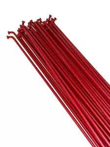 38 x SHADOW CONSPIRACY 20" WHEEL BMX BIKE BICYCLE SPOKES 186 mm - 14G DARK RED - Picture 1 of 6