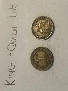 2 X 1921 FRANCE 1 FRANC COIN ๐ช ๐ซ๐ท Lot - Picture 1 of 2