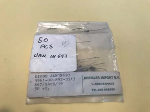 50 diodos para dispositivos semiconductores JAN 1N697 RAY 5961-00-892-3513 NOS - Imagen 1 de 2