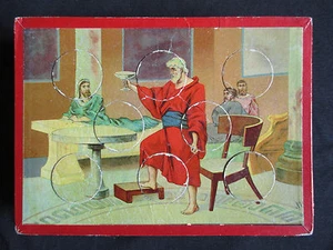ancienne planche de loto et 8 jetons chromo pour compléter un jeux fin XIX ème - Picture 1 of 1