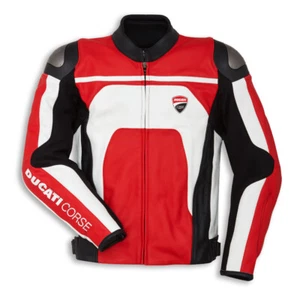 Ducati Corse Leather C4 Jacket Red Official Ducati Stockist 9810452 NEW SALE - Picture 1 of 1