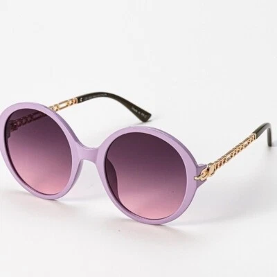 Gafas de sol redondas moradas de moda Foto 1 de 3