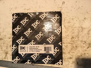 Cadena de rodillos IDC 40-1R ANSI 10 pies, caja completa nueva (38) - Imagen 1 de 2