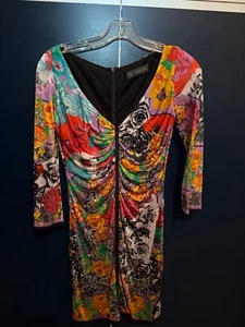 GIANNI VERSACE VERSUS Vintage Floral Dress size US6 IT42 - Picture 1 of 10