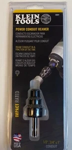 KLEIN TOOLS POWER CONDUIT REAMER 1/2",3/4", 1" CONDUIT 85091  - Picture 1 of 2